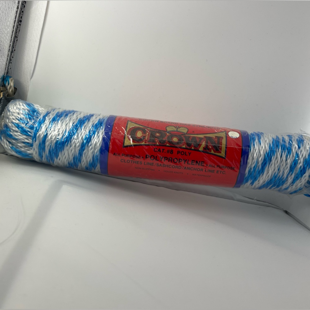 “Crown” All Purpose Polypropylene- Clothes Line, Sashcord, Anchor Line